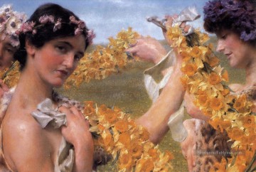  Lawrence Tableau - Quand Fleurs Retour Romantique Sir Lawrence Alma Tadema